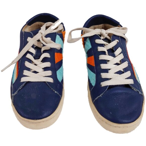 Soludos Ibiza Shine On Chill Out Platform Sneakers Sunshine Embroidered Leather - Picture 5 of 7